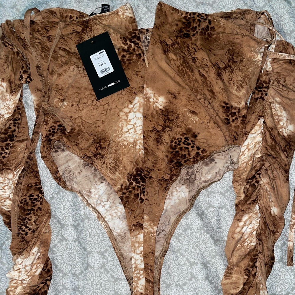 Leopard print bodysuit